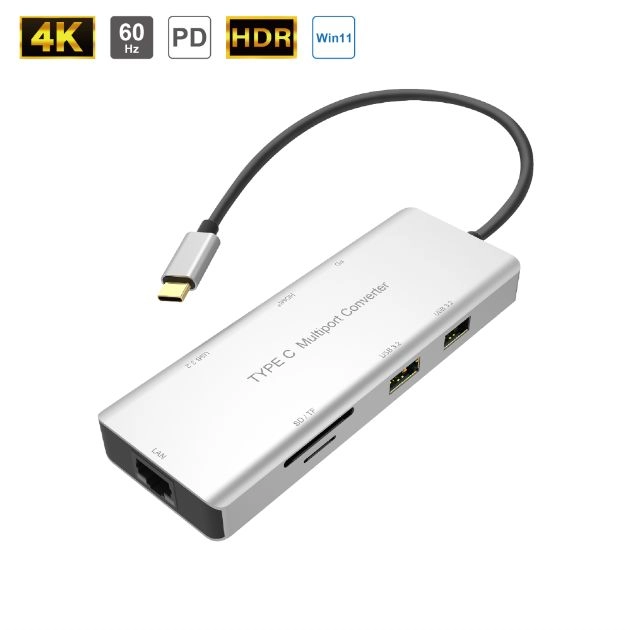 8 in 1 Type C Multiport Converter