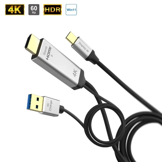 4K HDMI<sup>®</sup>  to Type C Cable 1-3M  