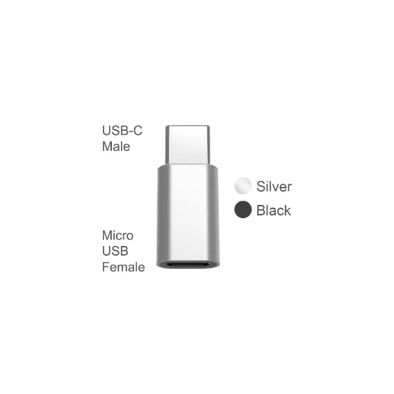 Micro USB  Female to  Type C Male Adapter