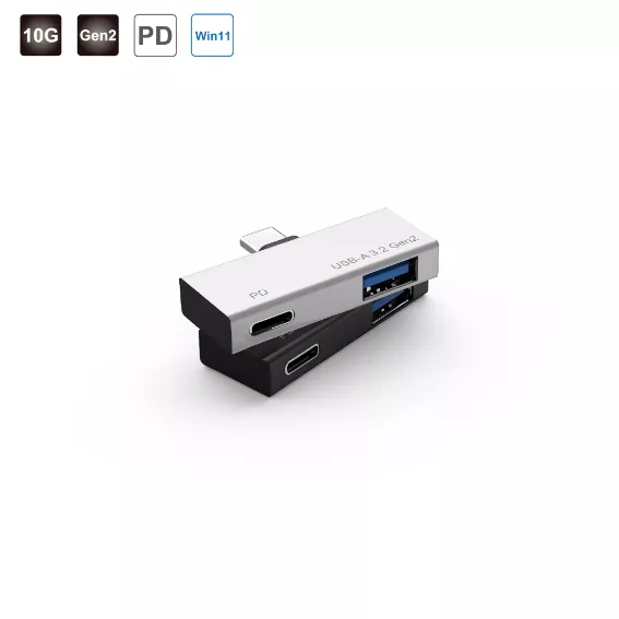 Type C 2 Port Adapter (PD & USB 3.2 Gen2)