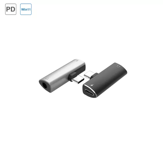 Type C 2 Port Adapter (3.5mm Audio & Charging)