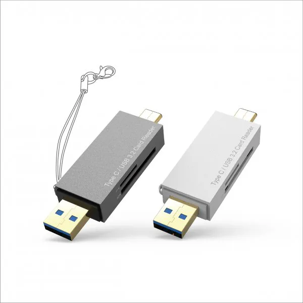 USB 3.2 / Type C to SD / TF Card Reader (Single-LUN)