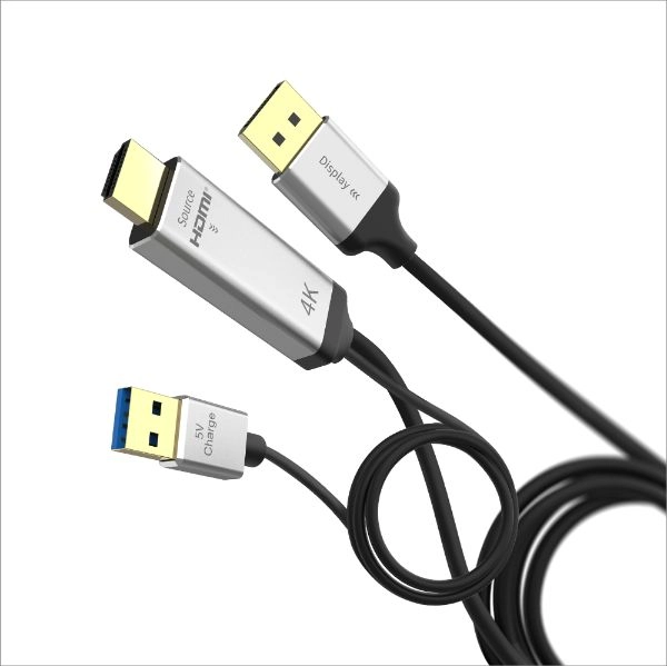 4K HDMI<sup>®</sup>  to DP Cable 1-3M