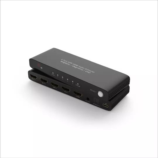 8K HDMI 4 port Switch with Audio Extractor (3.5MM & OPT)