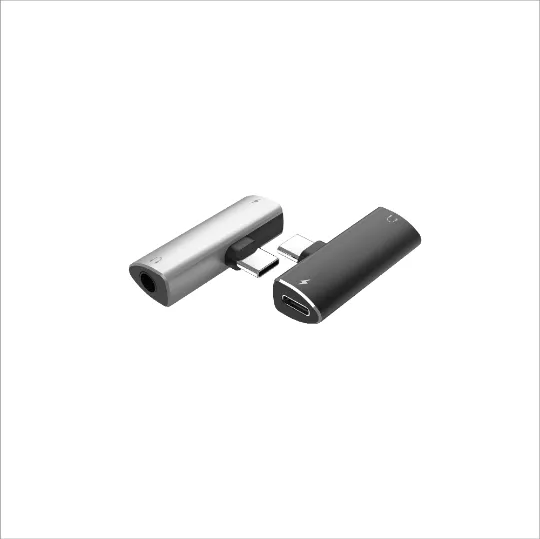 Type C 2 Port Adapter (3.5mm Audio & Charging)