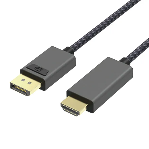 DP to HDMI M-F Cable 1.8m(4K@60Hz) (Aluminum)