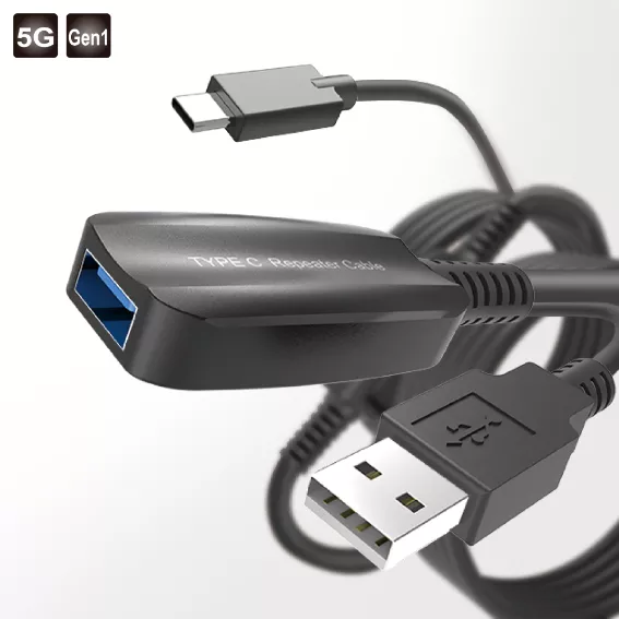 TYPE C/M to USB 3.2 A/F Repeater Cable (10M)