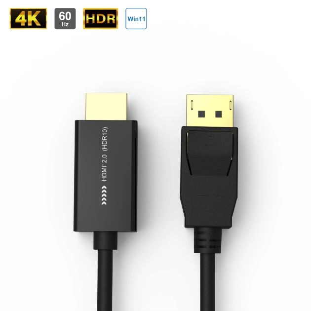 DP 1.2 to HDMI<sup>®</sup> (HDR10) Cable 1-5m