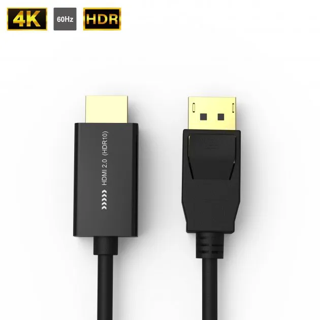 DP 1.2 to HDMI (HDR10) Cable 1-5m