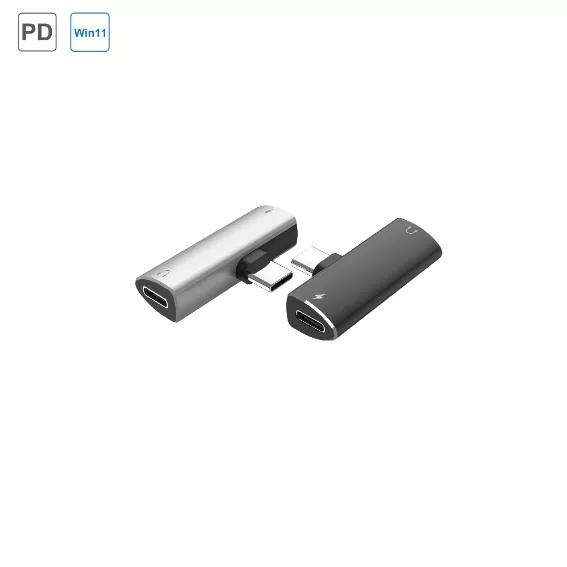  Type C 2 Port Adapter (Type C Audio & PD)