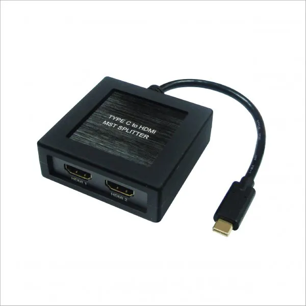 Type C to 2 x HDMI MST Splitter