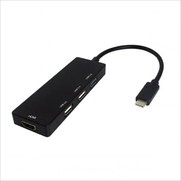 Type C to USB 2.0 x 2 + USB 3.0 x 1 + HDMI Converter