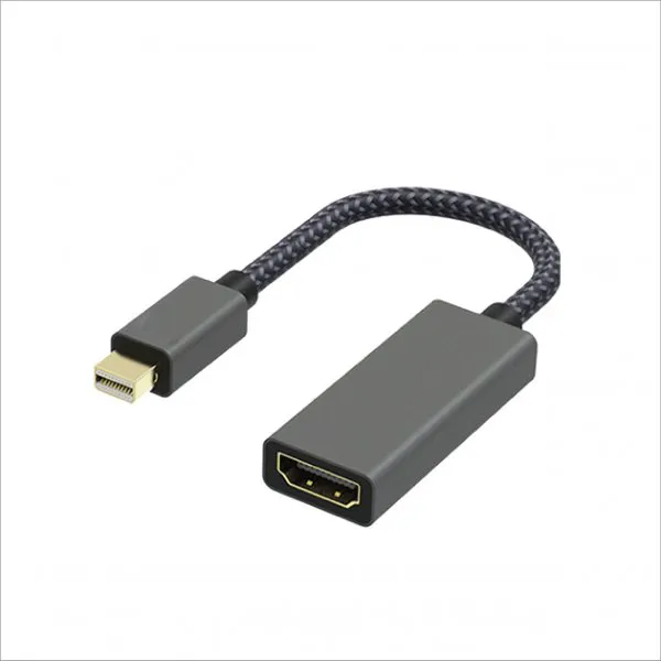 MDP to HDMI M-F Converter (4K@60Hz) (Aluminum)
