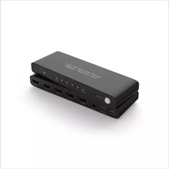  8K HDMI 4 port Switch with Audio Extractor (3.5MM & OPT)