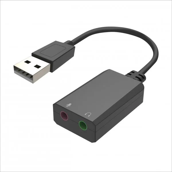 USB 2.0 to 3.5 Audio + 3.5 MIC Converter