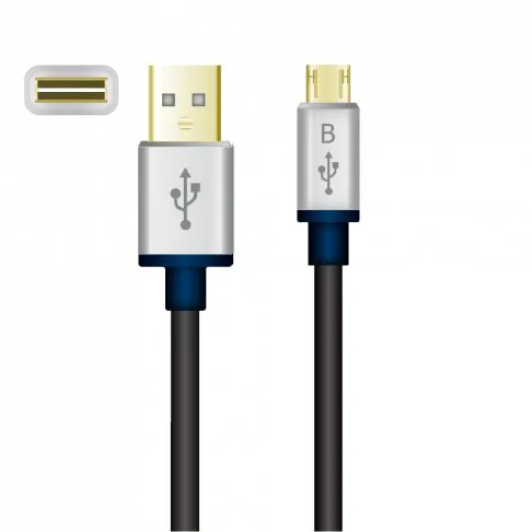 USB 2.0 A/M Reversible to MIni 5P Cable