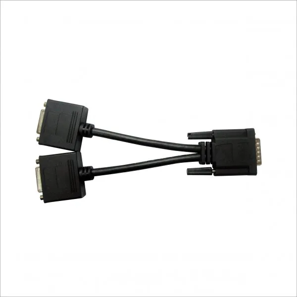 DMS-59 to 2 Port DVI (F) Cable